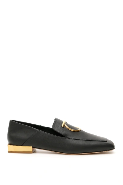 Shop Ferragamo Lana Loafers In Nero (black)