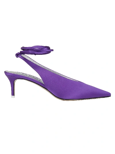 Shop Attico Slingback Shoes In Viola