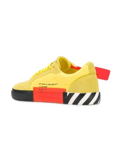 Shop Off-white Low Vulcanized Sneakers Yellow Black