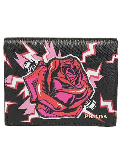 Shop Prada Wallet In Lacca