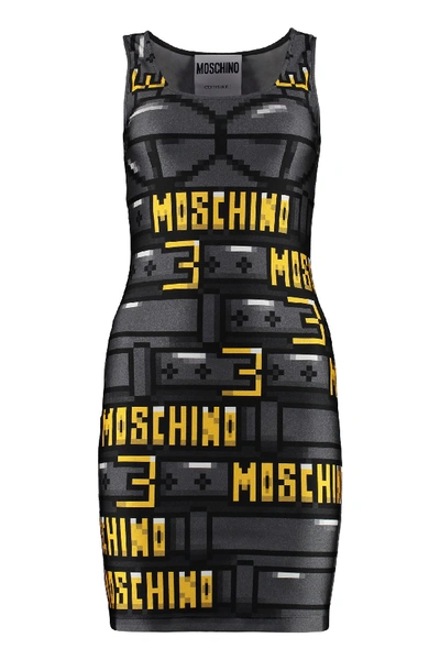Shop Moschino X The Sims Mini Dress In Grey