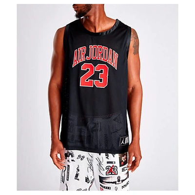 Shop Nike Jordan Men's Jordan Dna Distorted Basketball Jersey Tank Top In Black