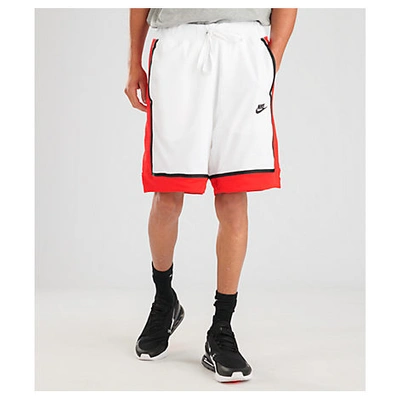 Shop Nike Men's Sportswear Statement Mesh Shorts In White