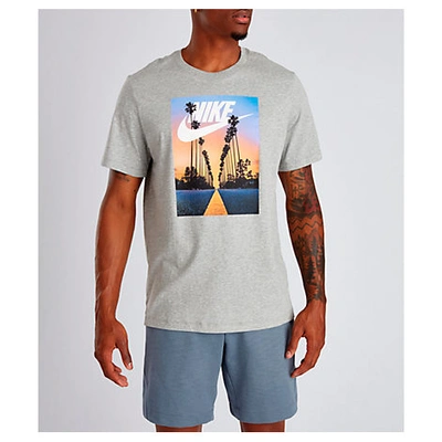 Shop Nike Men's Sportswear Sunset T-shirt In Grey