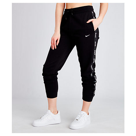 nike logo tape jogging pants ladies