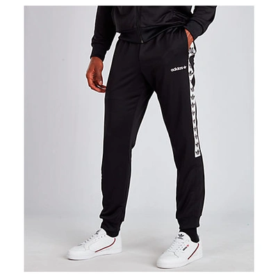 Shop Adidas Originals Adidas Men's Tape Track Pants In Black