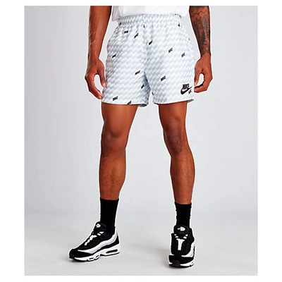 Shop Nike Men's Sportswear Hybrid Allover Print Woven Shorts In White