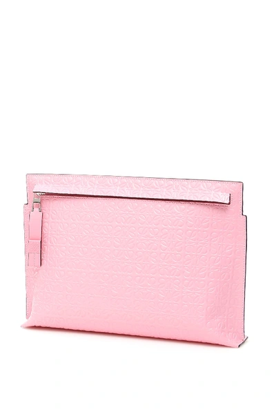 Shop Loewe T Pouch Repeat In Candy (pink)