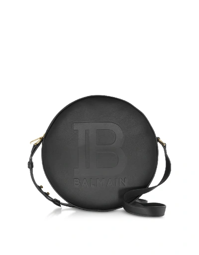 Shop Balmain Large Black Disco Shoulder Bag