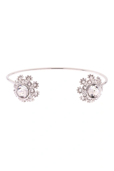 Shop Ted Baker Seniie Crystal Daisy Lace Cuff In Silver/crystal