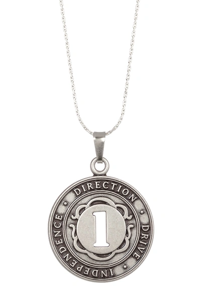 Shop Alex And Ani Numerology Number 1 Charm Necklace In Silver