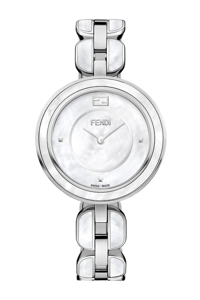 Shop Fendi Women's  My Way Swiss Quartz Two-tone Bracelet Watch, 36mm In Mop