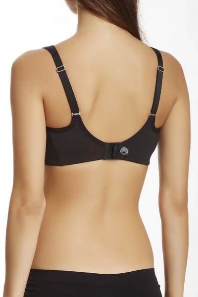 Shop Natori Convertible Underwire Sports Bra In Black