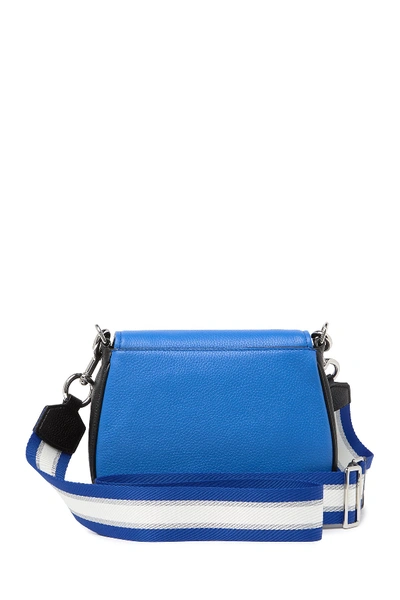 Shop Marc Jacobs Empire City Mini Leather Messenger Bag In Sapphire Multi