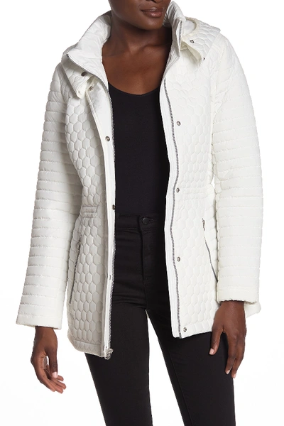 Shop Andrew Marc Rosedale Quilted Anorak In White