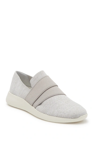 Shop Vince Aston Slip-on Sneaker In White/grey