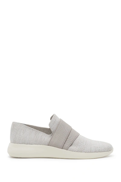 Shop Vince Aston Slip-on Sneaker In White/grey