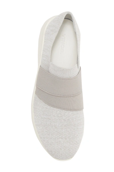 Shop Vince Aston Slip-on Sneaker In White/grey