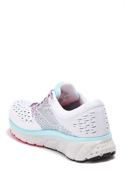 Shop Brooks Glycerin 16 Running Shoe - Multiple Widths Available In White/blue/pink