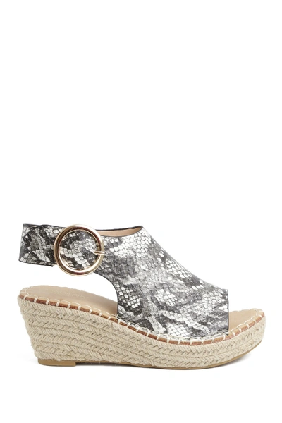 Shop Catherine Catherine Malandrino Cirkly Espadrille Wedge Sandal In Snake