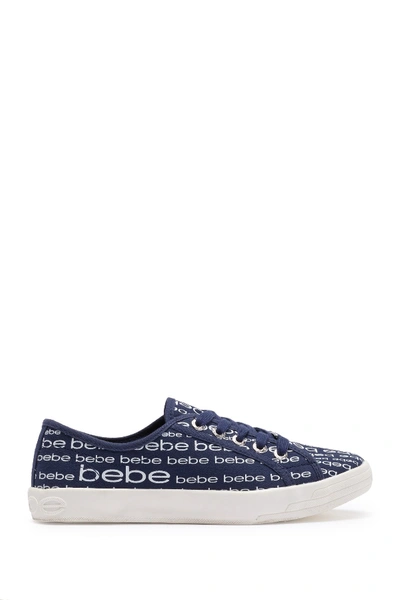 Shop Bebe Logo Sport Sneaker In Navy Canva