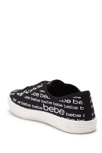 Shop Bebe Logo Sport Sneaker In Black Canv