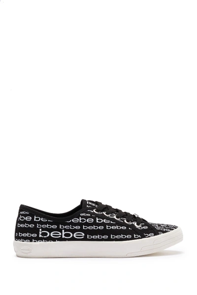 Shop Bebe Logo Sport Sneaker In Black Canv