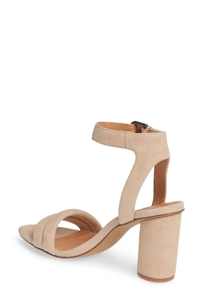 Shop Madewell The Rosalie High Heel Sandal In Sand Dune