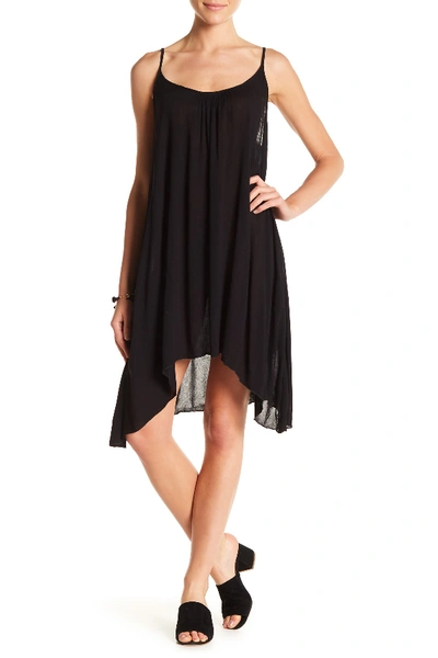 Shop Elan Cover-up Slip Dress In Black