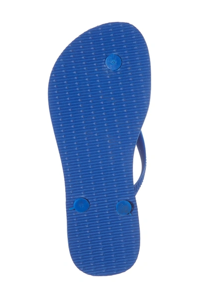 Shop Havaianas 'slim' Flip Flop (women) In Blue Star