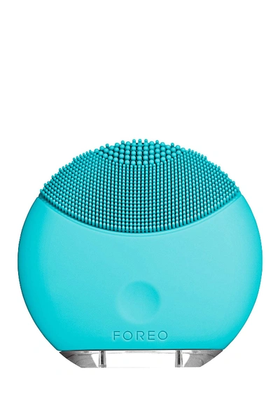 Shop Foreo Luna Mini Usb Facial Brush - Turquoise Blue