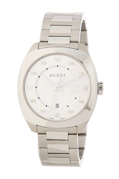 Shop Gucci Men's Bracelet Watch, 41mm In Silver