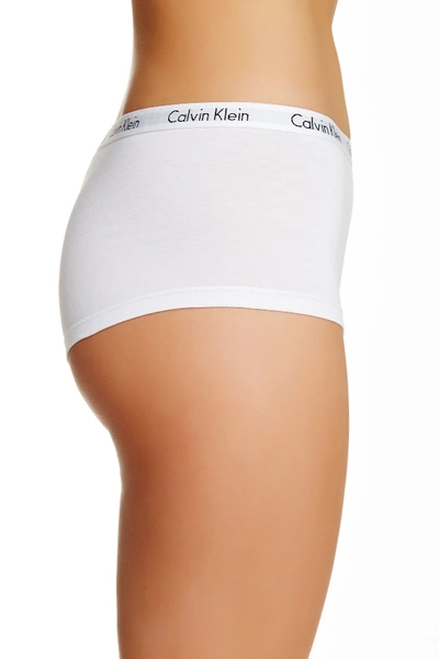 Shop Calvin Klein Logo Boyshorts In White