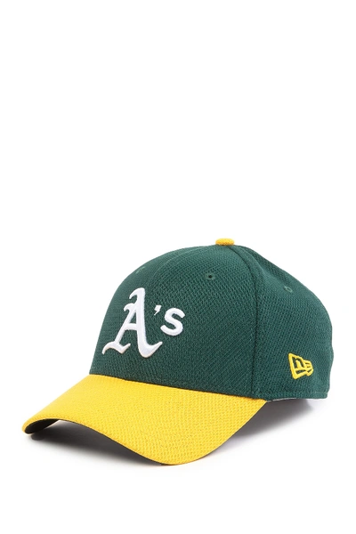 Shop New Era Mlb Oakland Athletics Diamond Era Classic Cap In Green/yellow