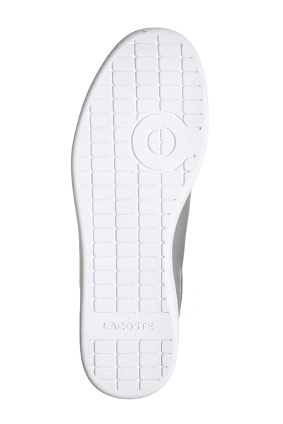 Lacoste Hydez Leather Sneaker In Grey/white