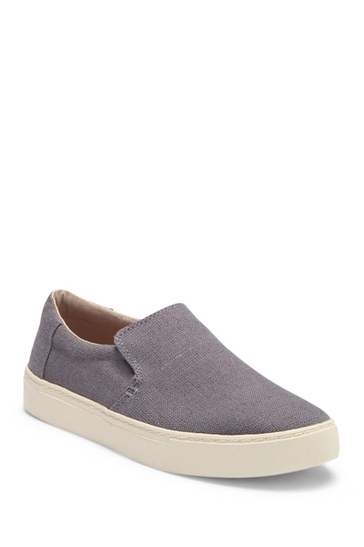 Shop Toms Lomas Canvas Slip On Sneaker In Grey