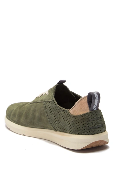 Shop Toms Cabrillo Perforated Suede Sneaker In Dark Green