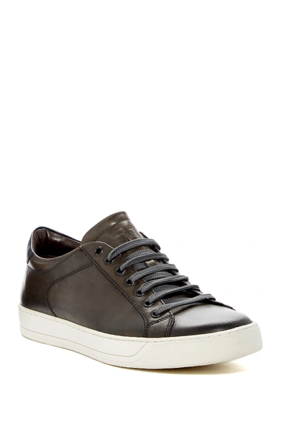 Shop Bruno Magli Westy Leather Sneaker In Grey