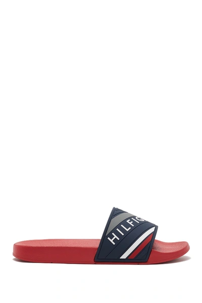 Shop Tommy Hilfiger Emmy Slide Sandal In Dblsy