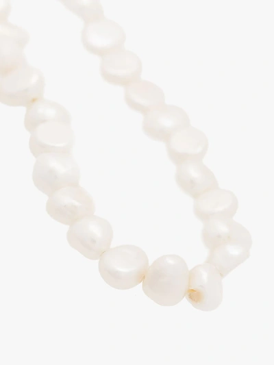 Shop By Alona White Pearl Loop Drop Earrings