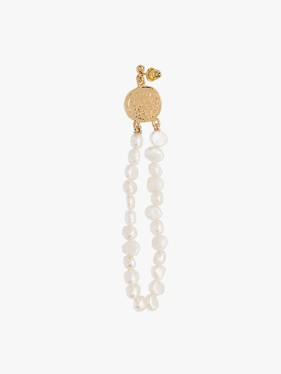 Shop By Alona White Pearl Loop Drop Earrings