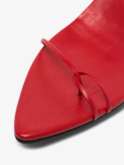 Shop Reike Nen Red Wrap-around 60 Leather Sandals