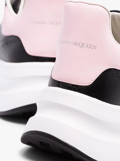 Shop Alexander Mcqueen Black Oversize Runner Sneakers