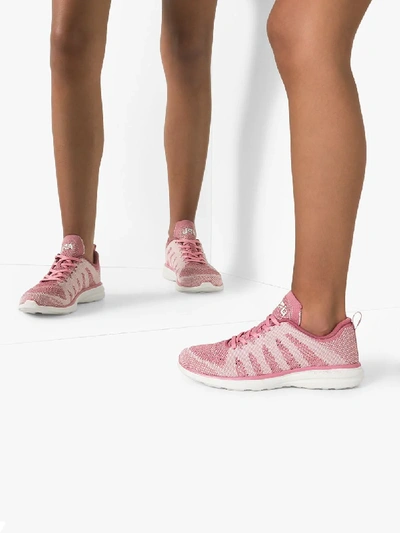 Shop Apl Athletic Propulsion Labs Athletic Propulsion Labs Pink Techloom Pro Running Sneakers