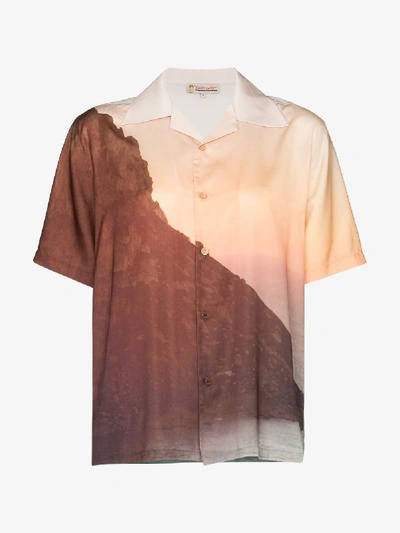 Shop Esteban Cortazar Scene Print Short Sleeve Shirt In Multicoloured
