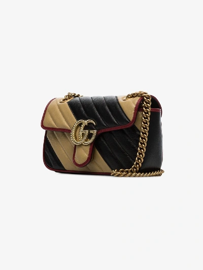 Shop Gucci Multicoloured Gg Marmont Shoulder Bag