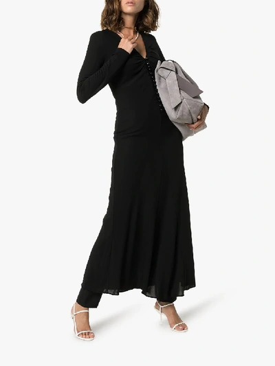 Shop Joseph Marlene Button-down Dress In Black