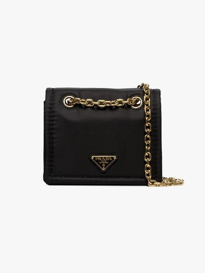 Shop Prada Black Chain Strap Shoulder Bag