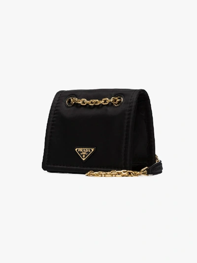 Shop Prada Black Chain Strap Shoulder Bag