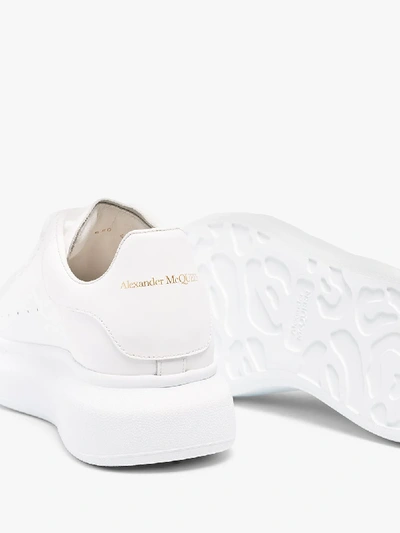 Shop Alexander Mcqueen Oversized Sneakers - Unisex - Calfskin/rubber In White